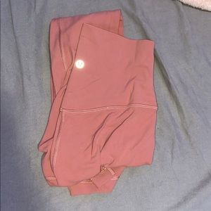 pink lululemon align leggings 25 inch good condition